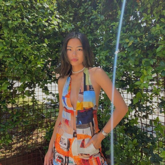 Peppermayo 'Heading Downtown' Halter top - Picture 3 of 3